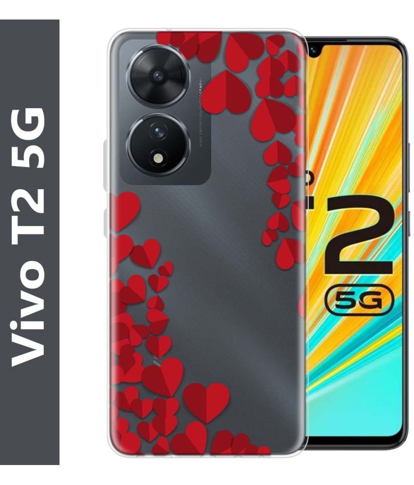     			Fashionury Multicolor Printed Back Cover Silicon Compatible For Vivo T2 5G ( Pack of 1 )