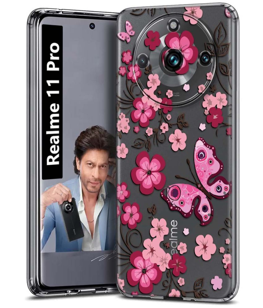     			Fashionury Multicolor Printed Back Cover Silicon Compatible For Realme 11 Pro ( Pack of 1 )