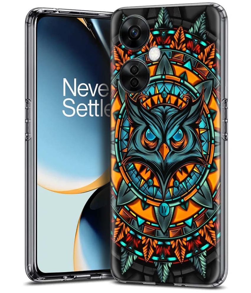     			Fashionury Multicolor Printed Back Cover Silicon Compatible For Oneplus Nord CE 3 Lite 5G ( Pack of 1 )