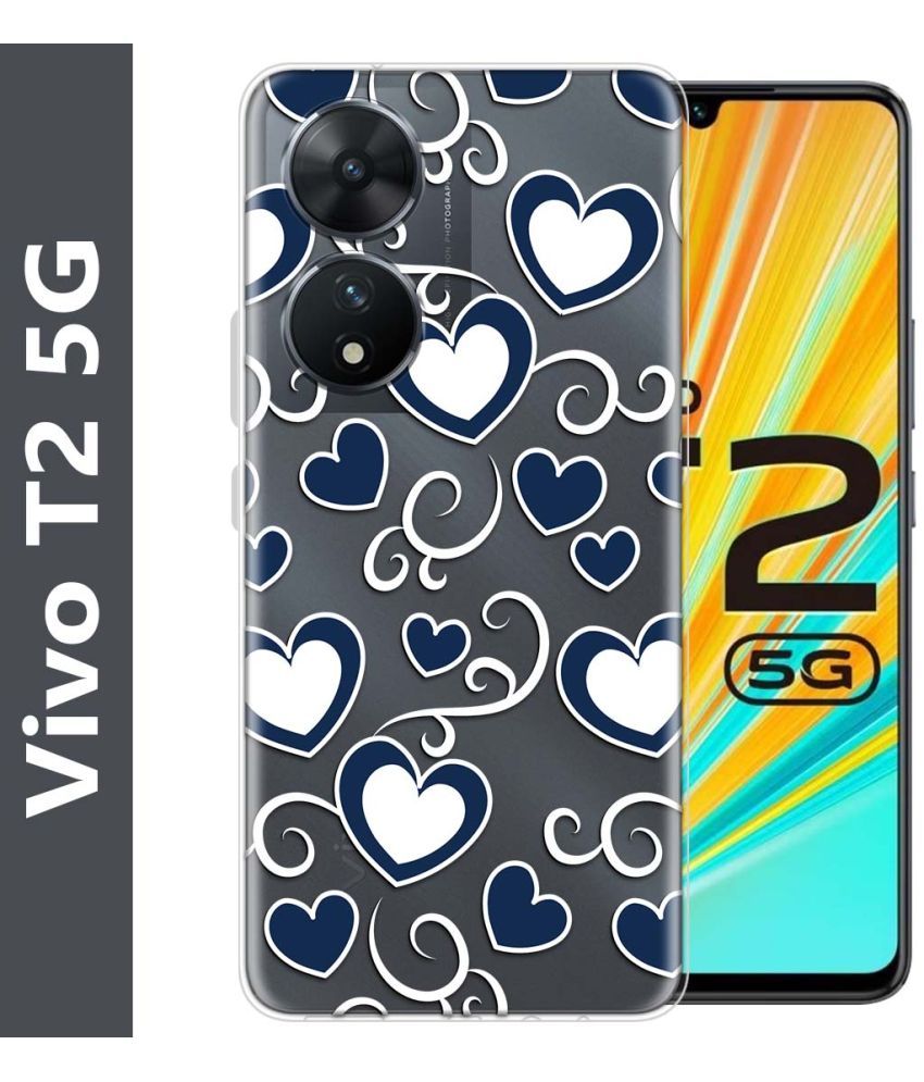     			Fashionury Multicolor Printed Back Cover Silicon Compatible For Vivo T2 5G ( Pack of 1 )