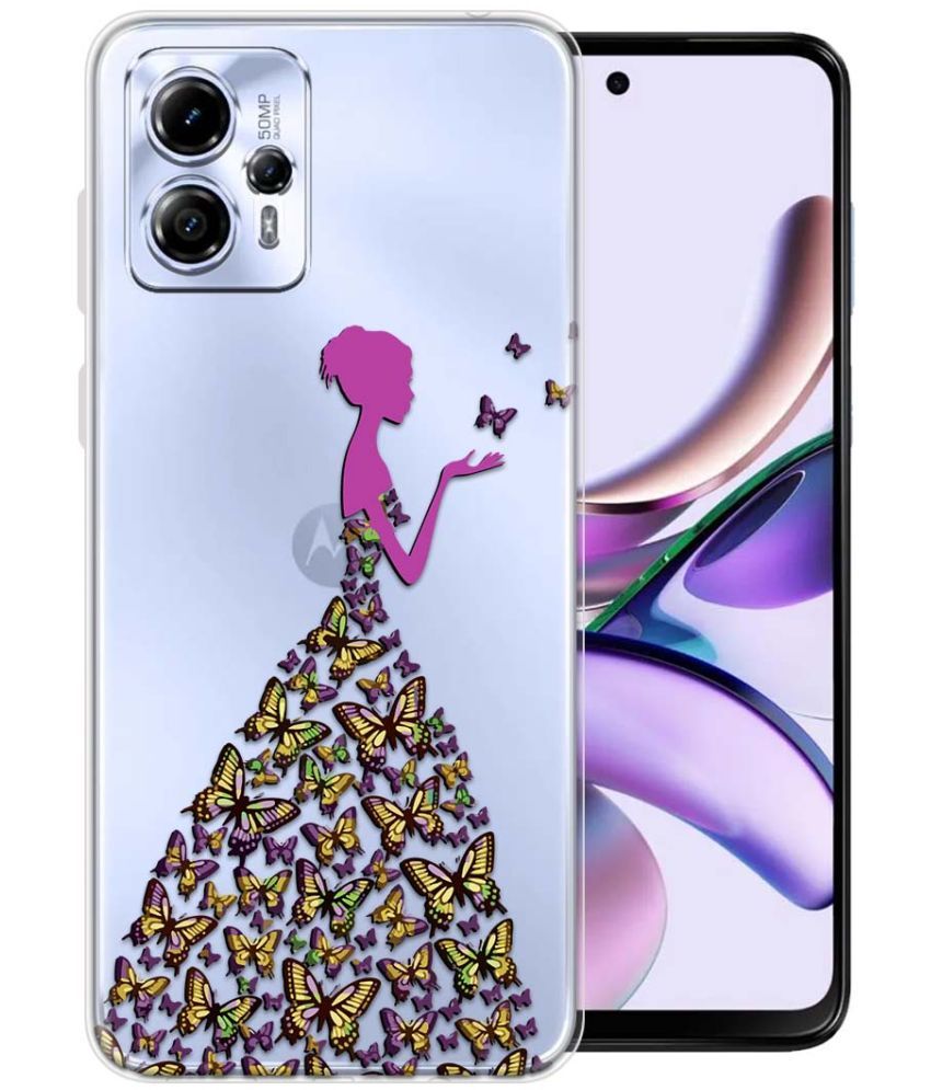     			Fashionury Multicolor Printed Back Cover Silicon Compatible For Moto G13 ( Pack of 1 )