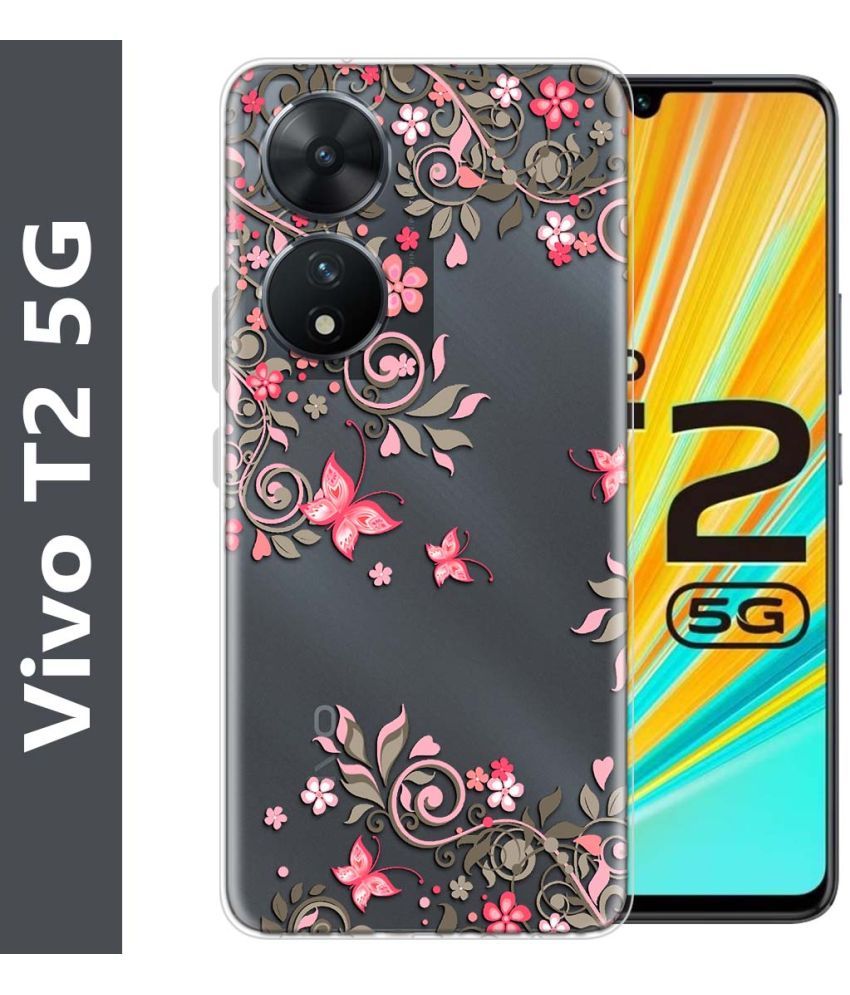     			Fashionury Multicolor Printed Back Cover Silicon Compatible For Vivo T2 5G ( Pack of 1 )