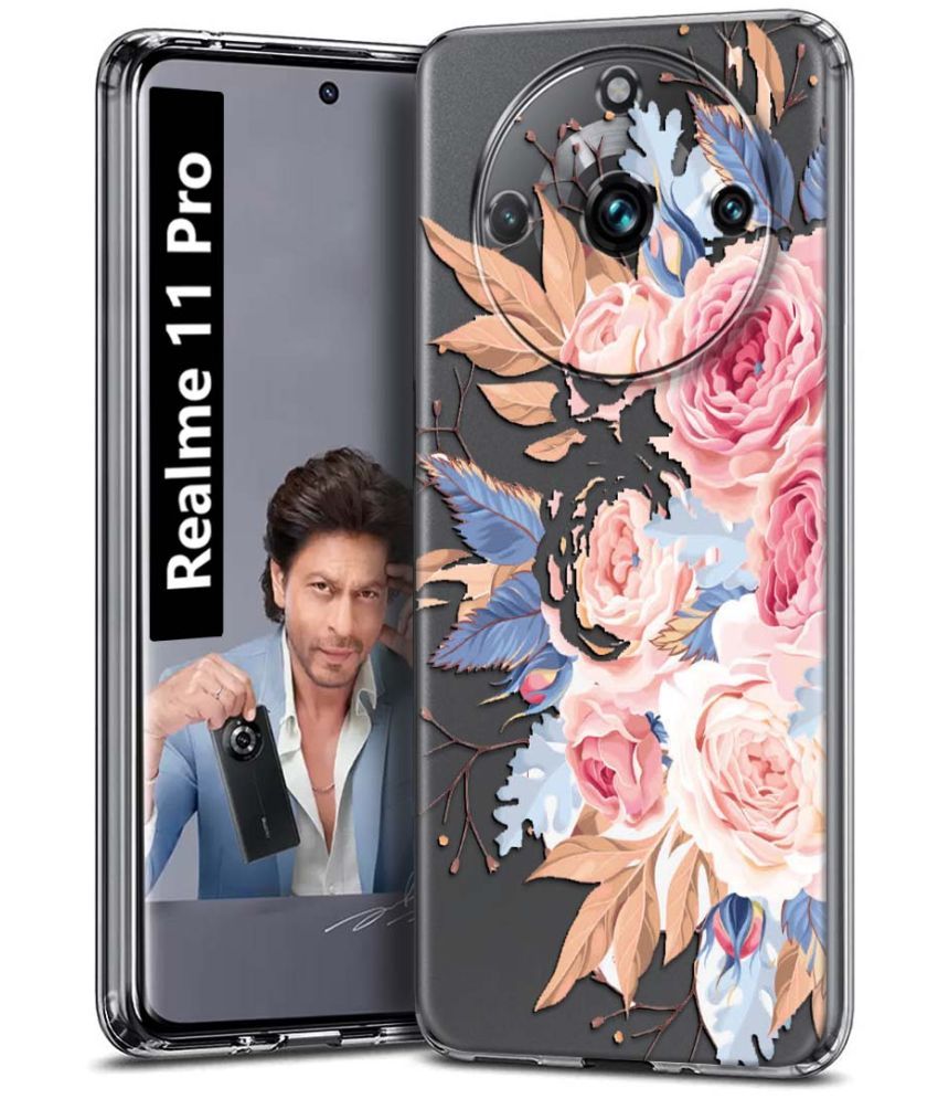     			Fashionury Multicolor Printed Back Cover Silicon Compatible For Realme 11 Pro ( Pack of 1 )