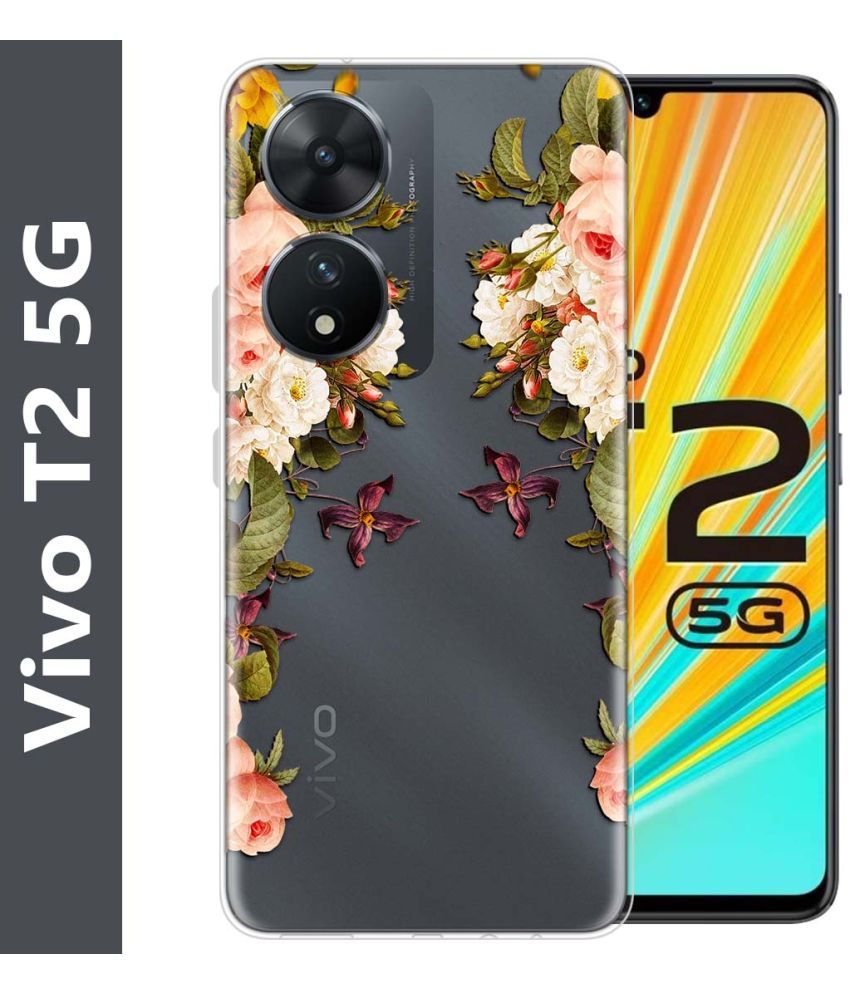     			Fashionury Multicolor Printed Back Cover Silicon Compatible For Vivo T2 5G ( Pack of 1 )