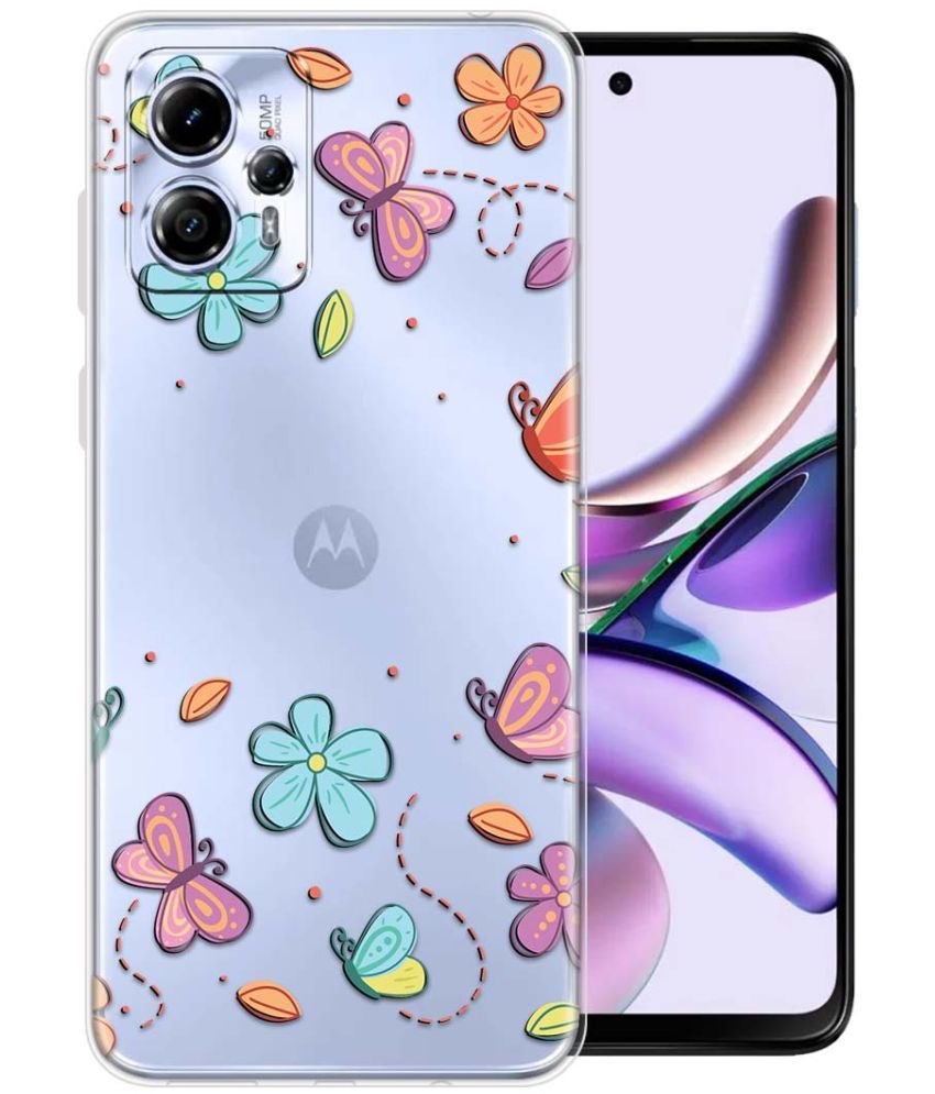     			Fashionury Multicolor Printed Back Cover Silicon Compatible For Moto G13 ( Pack of 1 )