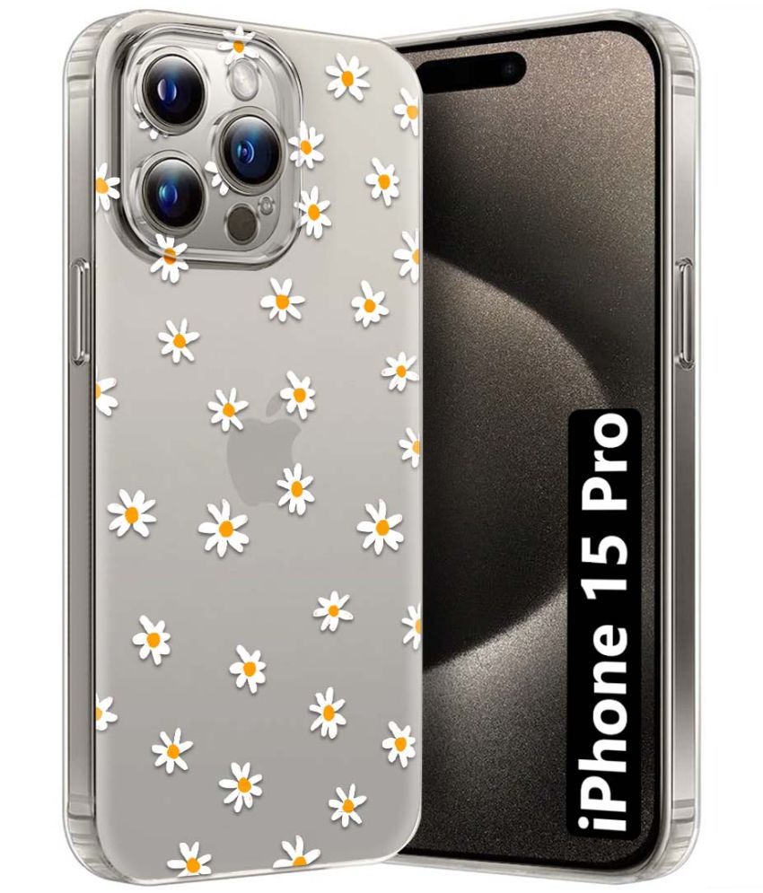     			Fashionury Multicolor Printed Back Cover Silicon Compatible For Apple iPhone 15 Pro ( Pack of 1 )