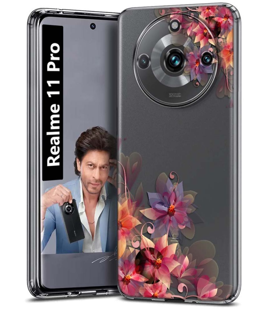     			Fashionury Multicolor Printed Back Cover Silicon Compatible For Realme 11 Pro ( Pack of 1 )