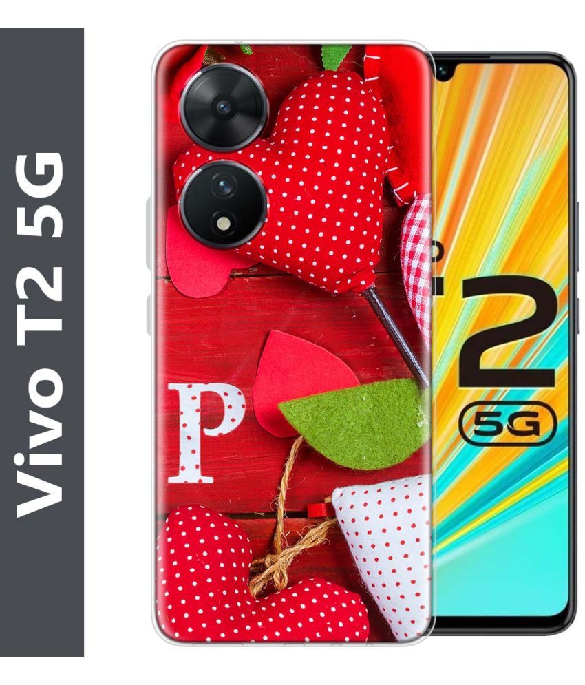     			Fashionury Multicolor Printed Back Cover Silicon Compatible For Vivo T2 5G ( Pack of 1 )