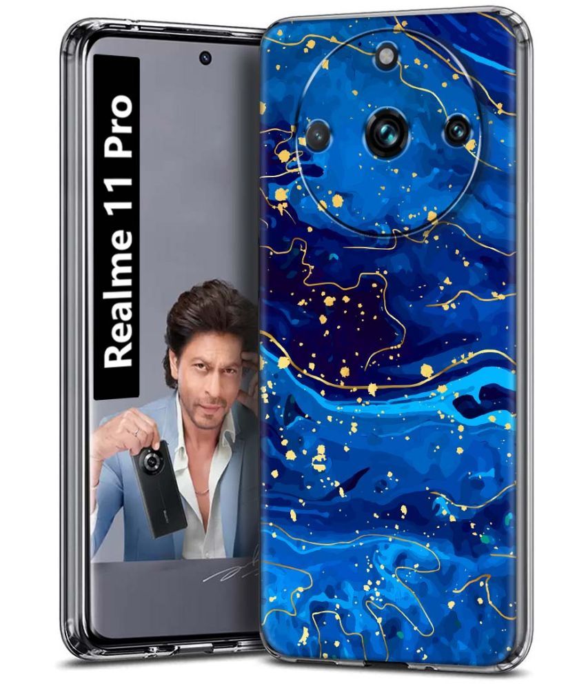     			Fashionury Multicolor Printed Back Cover Silicon Compatible For Realme 11 Pro ( Pack of 1 )