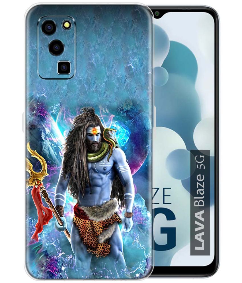     			Fashionury Multicolor Printed Back Cover Silicon Compatible For Lava Blaze 5G ( Pack of 1 )