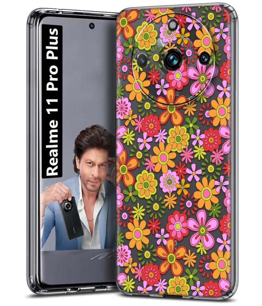     			Fashionury Multicolor Printed Back Cover Silicon Compatible For Realme 11 Pro Plus ( Pack of 1 )