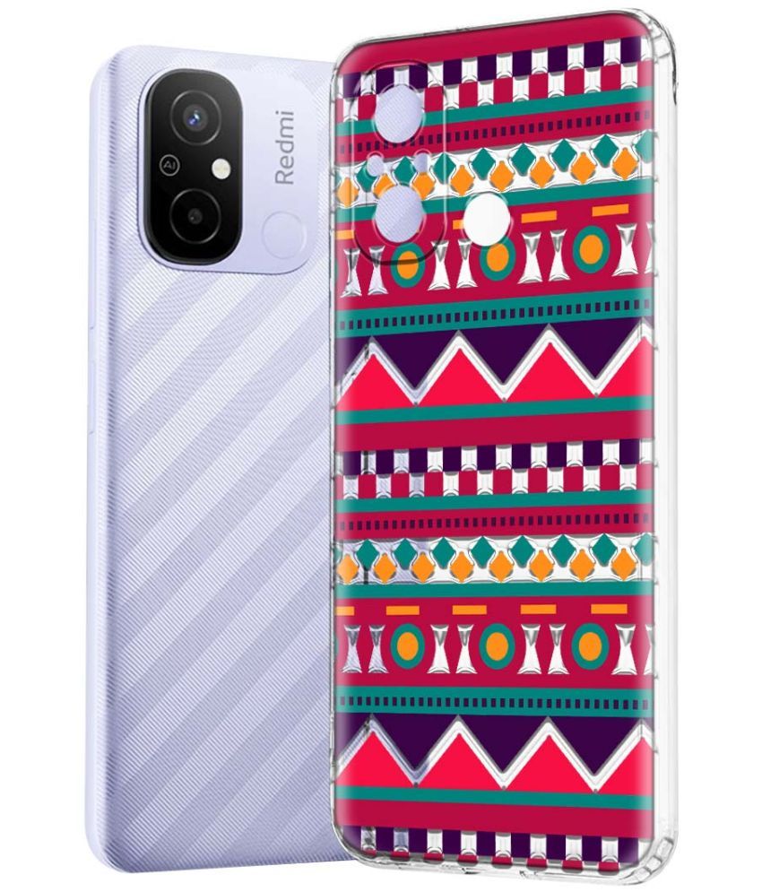     			Fashionury Multicolor Printed Back Cover Silicon Compatible For Redmi 12C ( Pack of 1 )