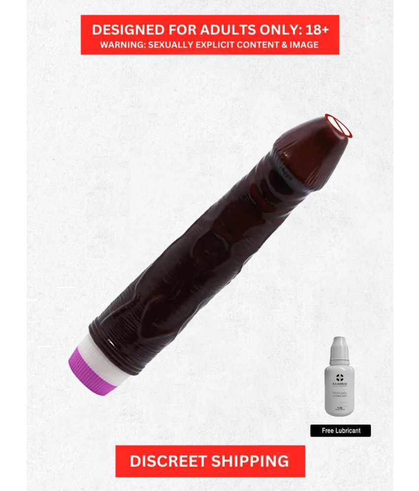     			NAUGHTY NIGHTS REALISTIC DILDO VIBRATOR | 5 MULTIPLE VIBRATION MODES BROWN COLOR | CLIT STIMULATE WIRELESS VIBRATING DILDO FOR GIRLS