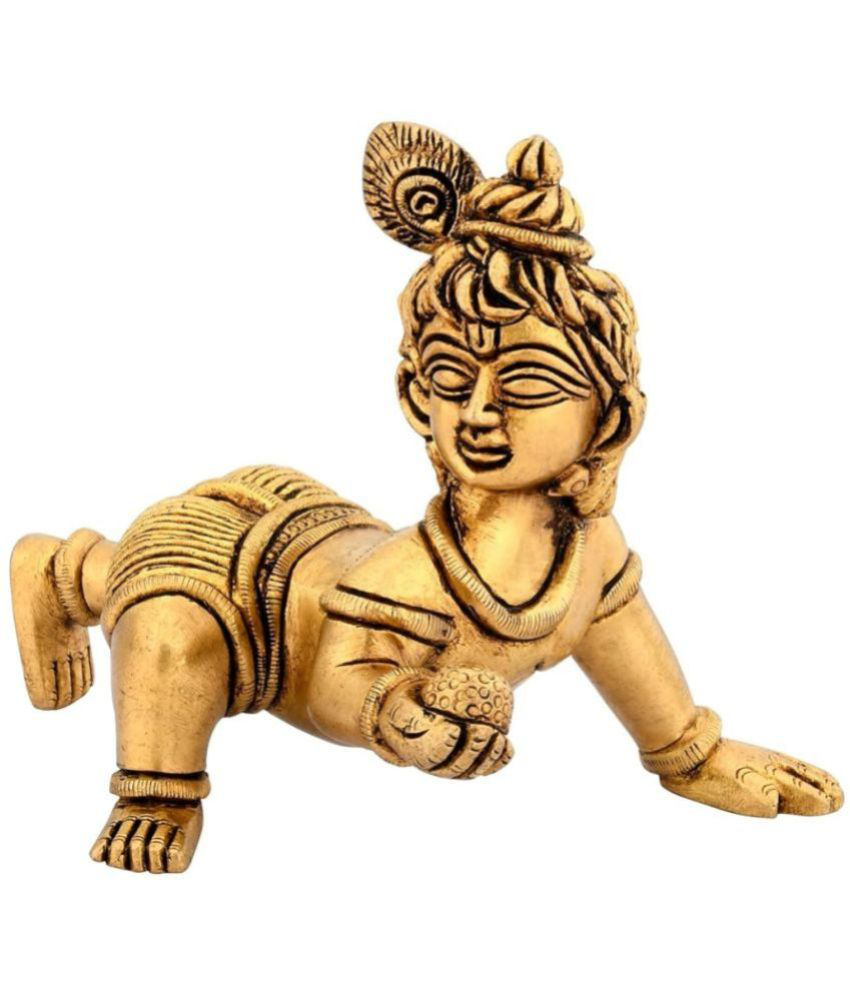     			Shreeyaash Brass Laddu Gopal Idol ( 10 cm )