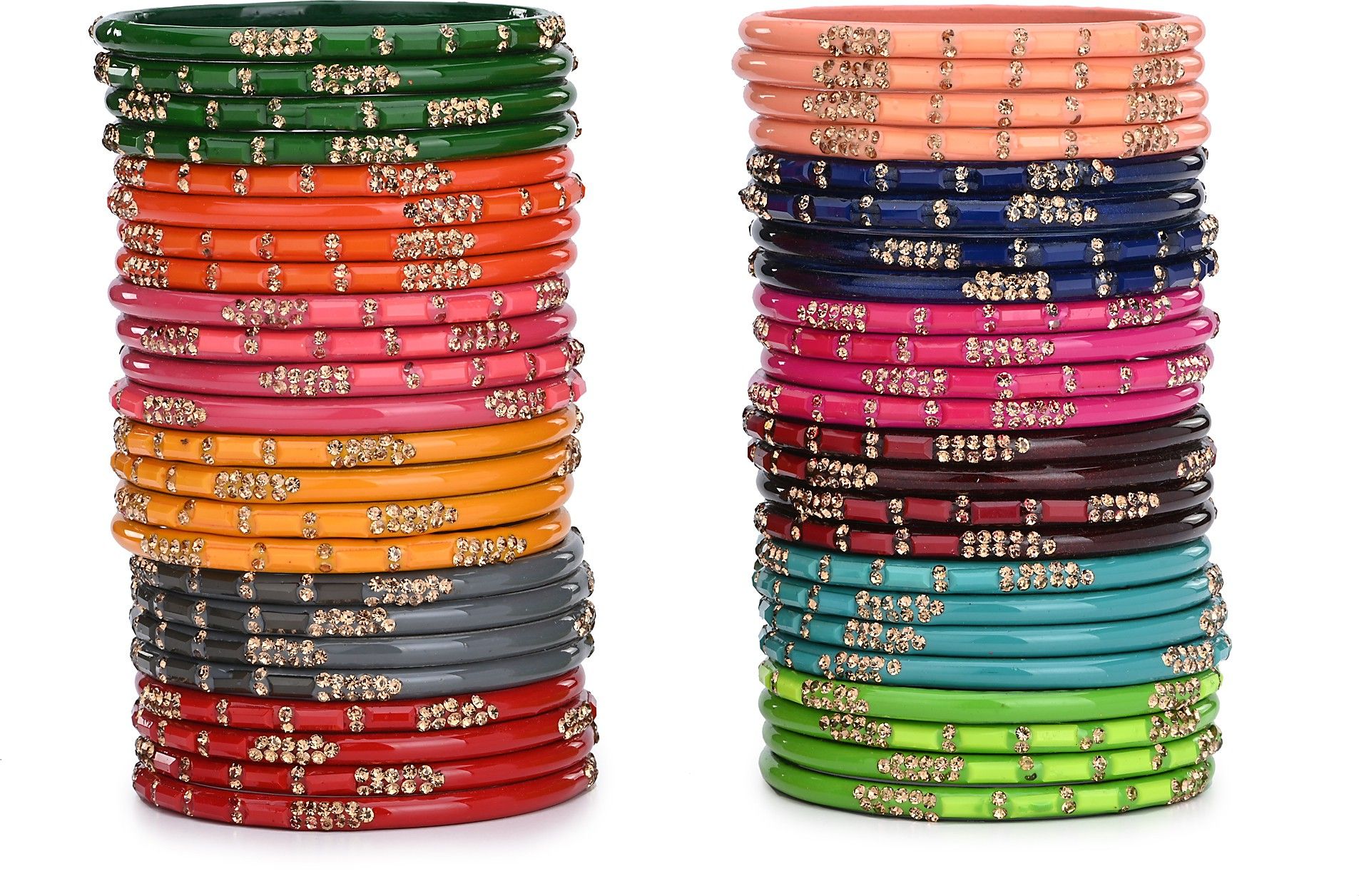     			Somil Multicolor Bangle Set ( Pack of 48 )