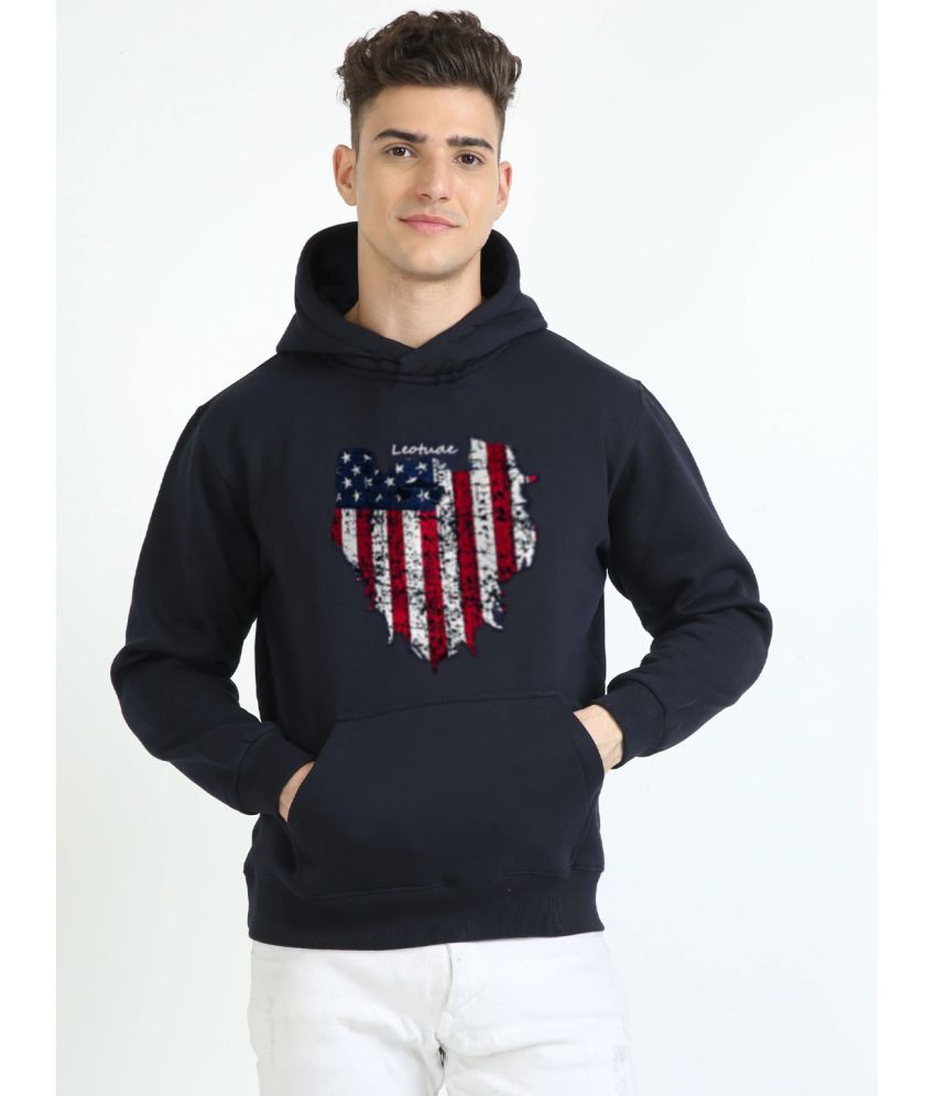     			Trond Fleece Hooded Men's Sweatshirt - Navy ( Pack of 1 )