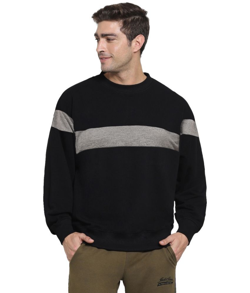     			Trond Fleece Round Neck Men's Sweatshirt - Black ( Pack of 1 )