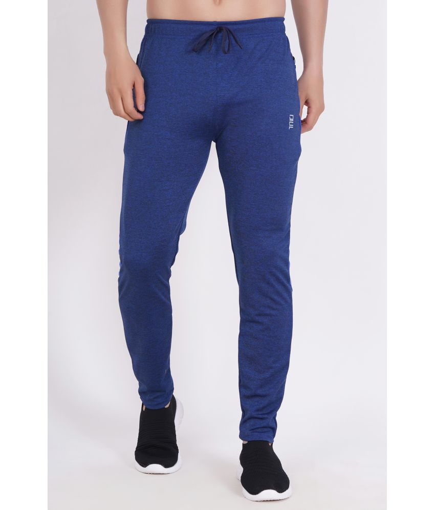     			DAFABFIT Blue Polyester Men's Trackpants ( Pack of 1 )