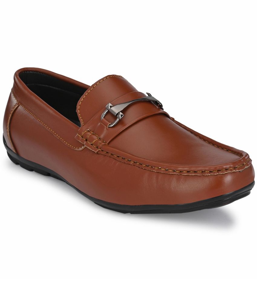     			John Karsun Tan Men's Slip On Formal Shoes