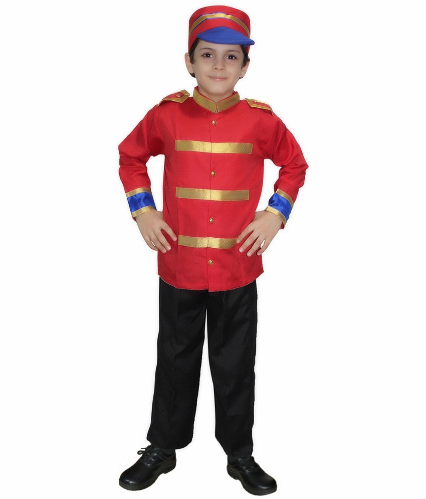     			Kaku Fancy Dresses Mangal Pandey Costume for Boys for Republic Day & Independence Day | National Hero Freedom Fighter British Soldier Fancy Dress For Kids - 7-8 Years