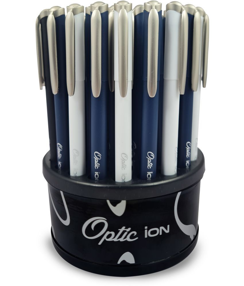     			Win Optic Ion | 50Pcs(37Blue & 13Black) | Matte Finished Body | 0.7mm Tip | Premium Ball Pen (Pack of 50, Multicolor)