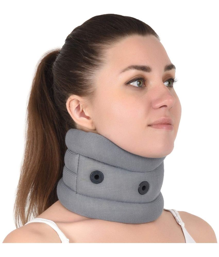     			Witzion cervical collar for neck pain, Cervical soft Collar, Neck Support For Cervical Spine Immobilization & Pain Relief For Men & Women, Large Size (Grey)