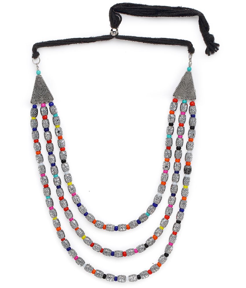     			YOUBELLA Multi Color Alloy Necklace ( Pack of 1 )