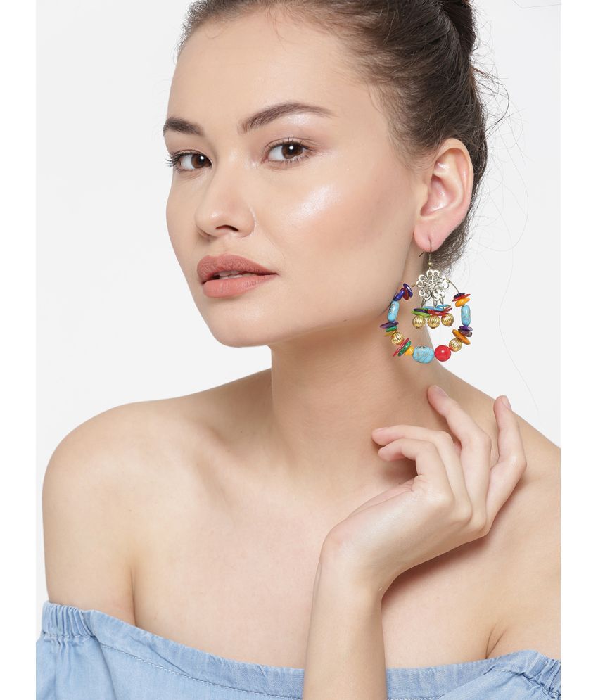     			YOUBELLA Multicolor Danglers Earrings ( Pack of 1 )