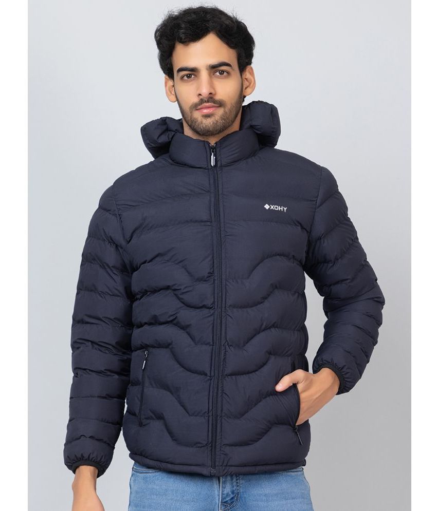     			xohy Cotton Blend Men's Puffer Jacket - Navy ( Pack of 1 )