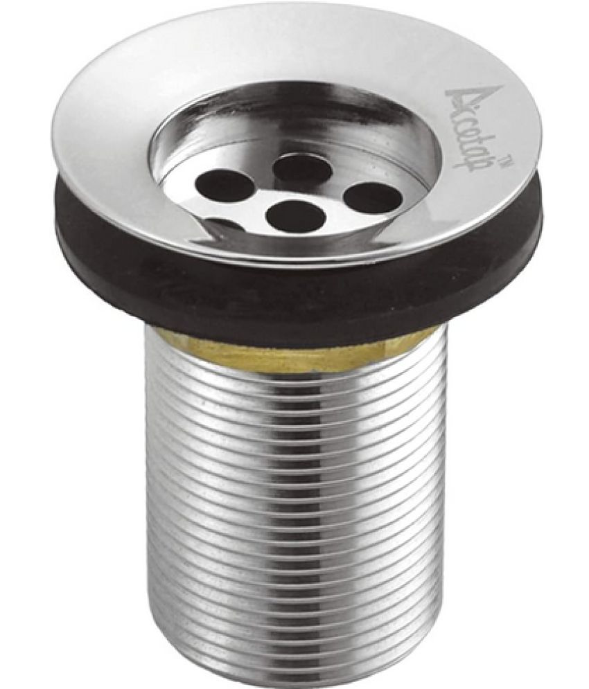     			Acetap Brass 32 mm Full Thread Waste Coupling for Wash Basin, (Chrome) 3" INCH Pack of 1 Piece