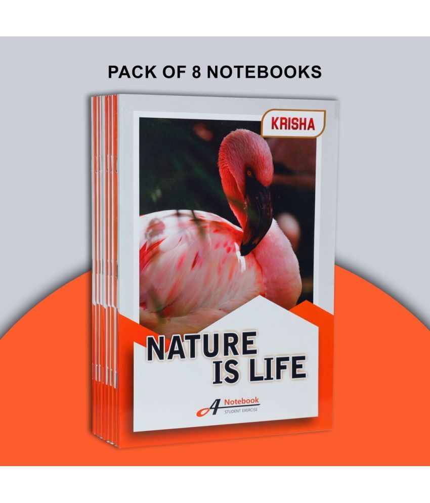     			KRISHA BOOK MANUFACTURING - Other Composition Notebooks ( Pack of 8 )