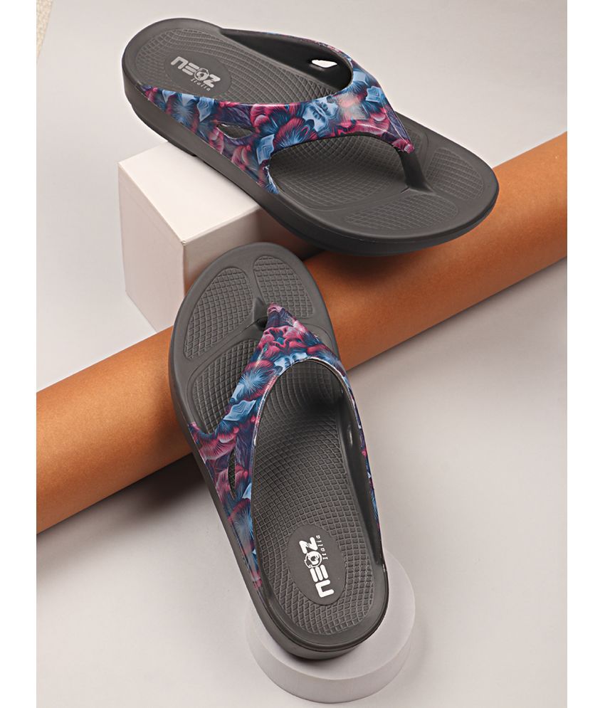     			Neoz Dark Grey Women's Slide Flip Flop
