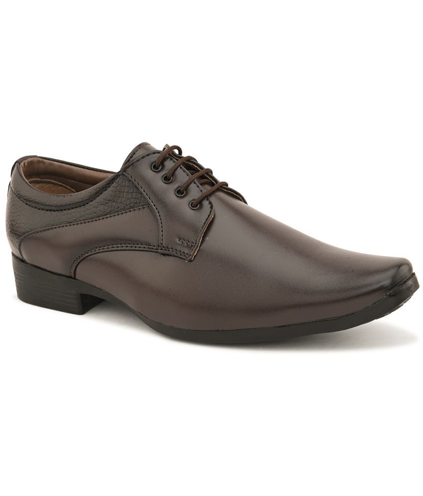     			Sir Corbett Brown Men's Derby Formal Shoes