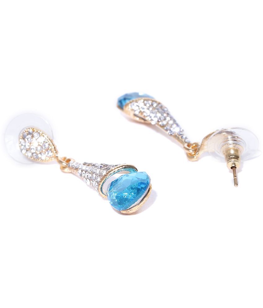     			YOUBELLA Blue Danglers Earrings ( Pack of 1 )