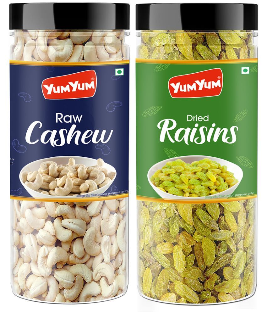     			YUM YUM Premium Cashew Nut (150g) & Raisins Kishmish (150g) 300g Dry Fruits Combo