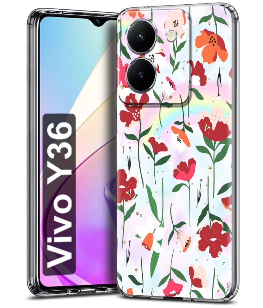     			Fashionury Multicolor Printed Back Cover Silicon Compatible For Vivo Y36 ( Pack of 1 )