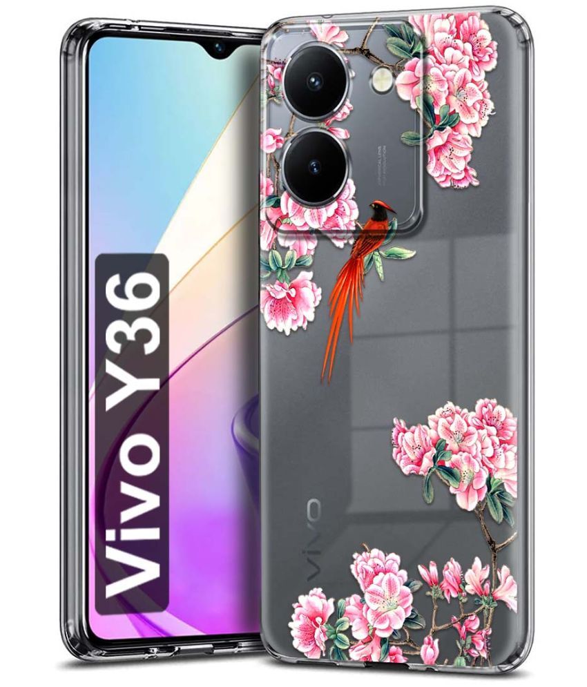     			Fashionury Multicolor Printed Back Cover Silicon Compatible For Vivo Y36 ( Pack of 1 )