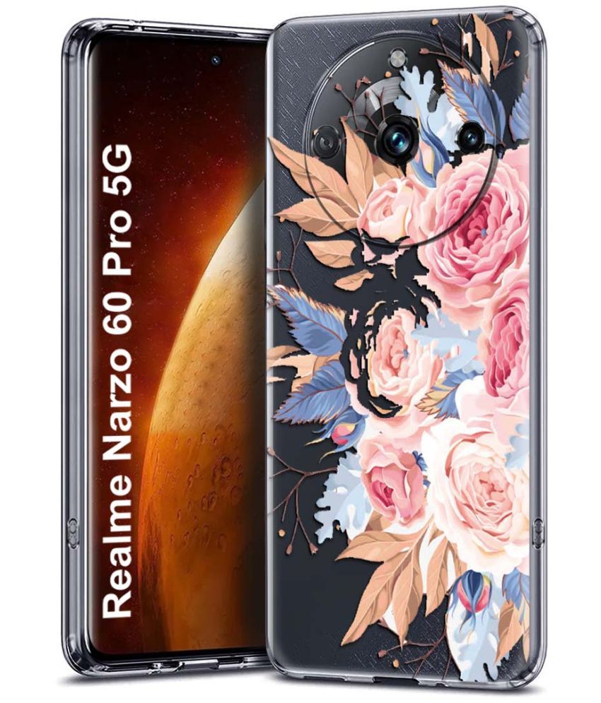     			Fashionury Multicolor Printed Back Cover Silicon Compatible For Realme narzo 60 pro ( Pack of 1 )