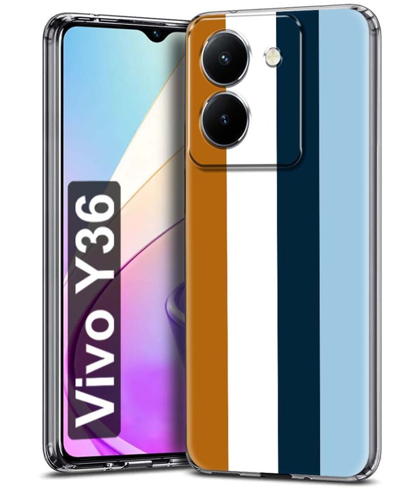     			Fashionury Multicolor Printed Back Cover Silicon Compatible For Vivo Y36 ( Pack of 1 )