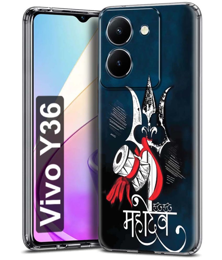     			Fashionury Multicolor Printed Back Cover Silicon Compatible For Vivo Y36 ( Pack of 1 )