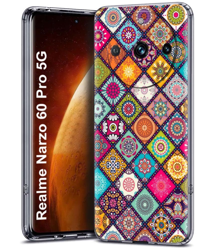     			Fashionury Multicolor Printed Back Cover Silicon Compatible For Realme narzo 60 pro ( Pack of 1 )