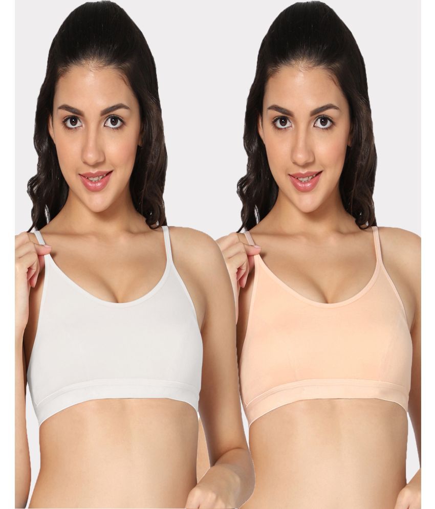     			IN CARE LINGERIE Multicolor Lycra Non Padded Women's T-Shirt Bra ( Pack of 2 )