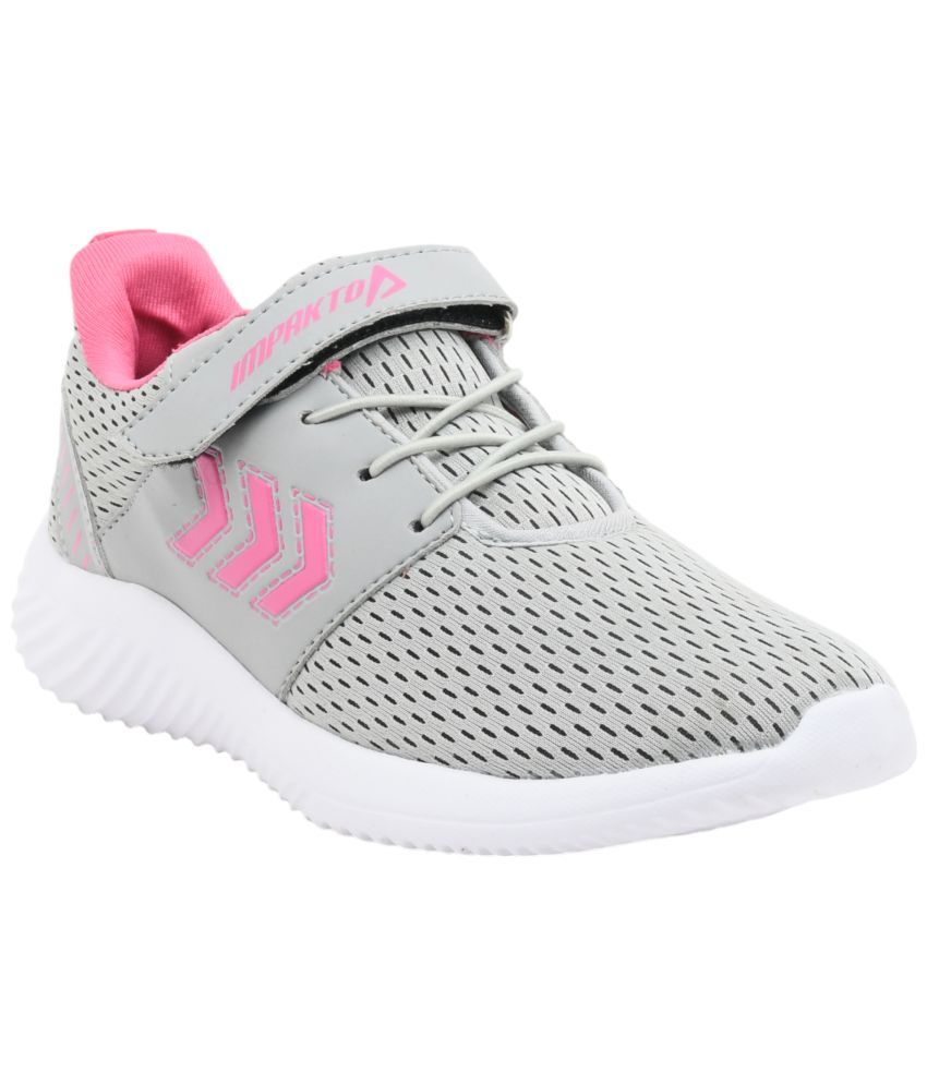     			Impakto Gray Women's Sneakers