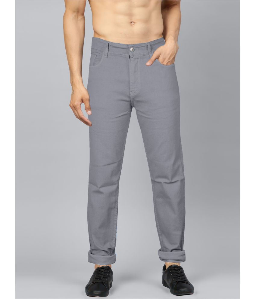     			JB JUST BLACK Regular Fit Cuffed Hem Men's Jeans - Grey ( Pack of 1 )