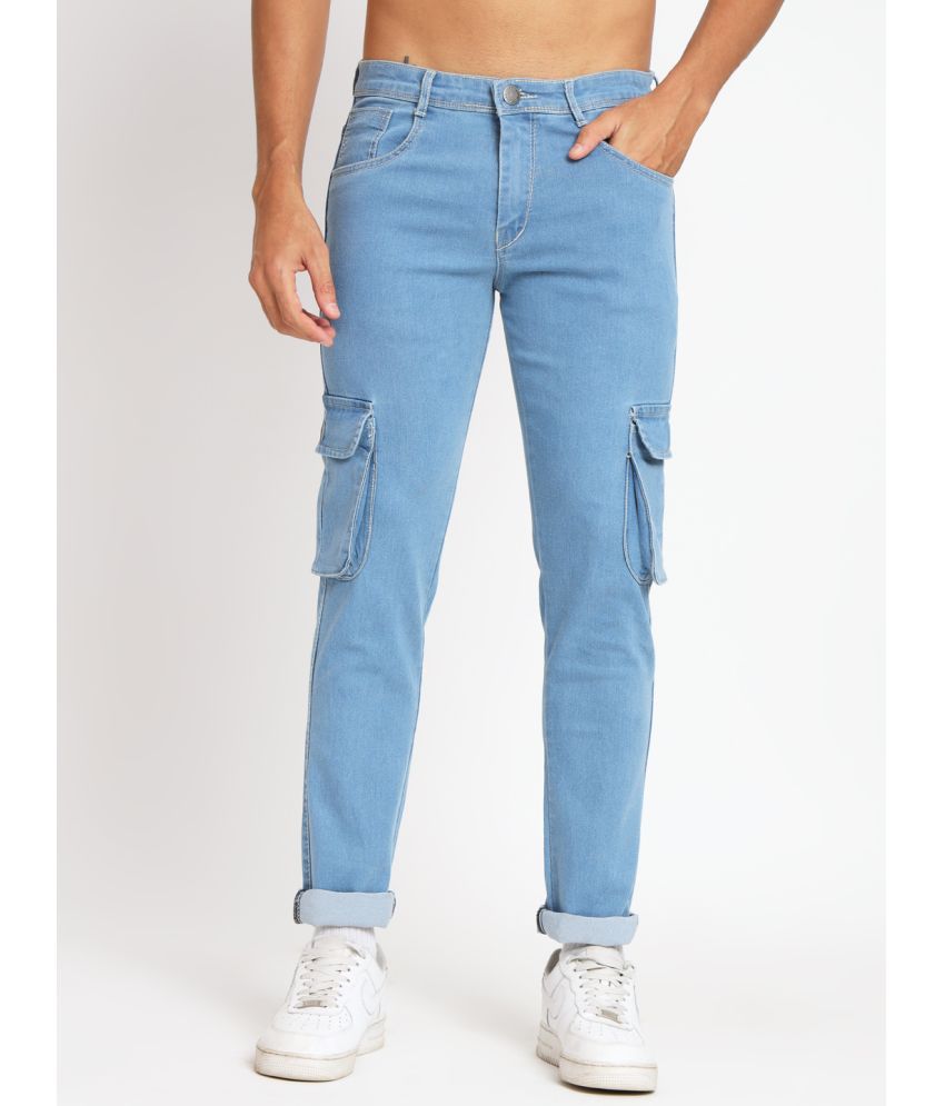     			RAGZO Regular Fit Cuffed Hem Men's Jeans - Blue ( Pack of 1 )