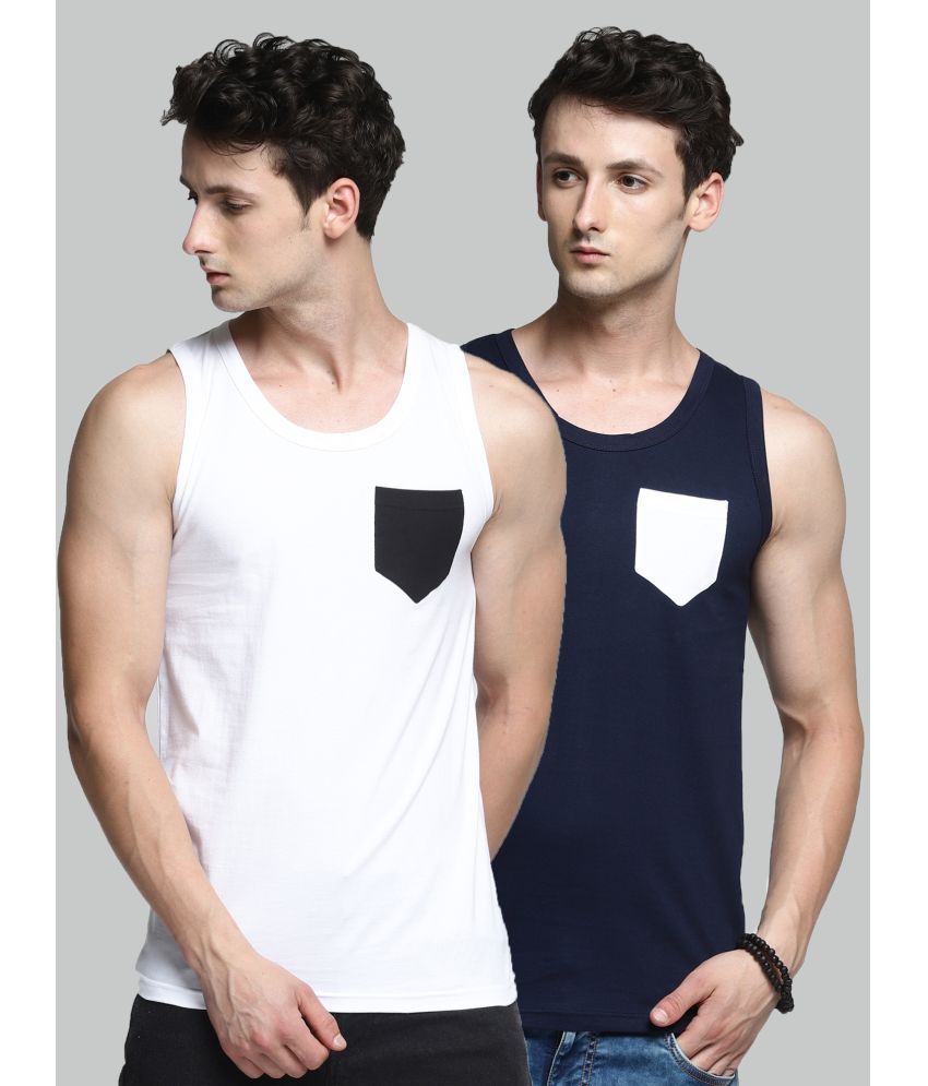     			Trends Tower Pack of 2 Cotton Men's Vest ( Multi )