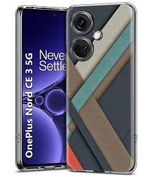 Fashionury Multicolor Printed Back Cover Silicon Compatible For OnePlus Nord CE 3 5G ( Pack of 1 )