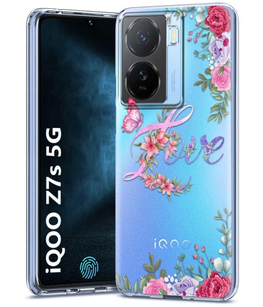     			Fashionury Multicolor Printed Back Cover Silicon Compatible For iQoo Z7s 5G ( Pack of 1 )