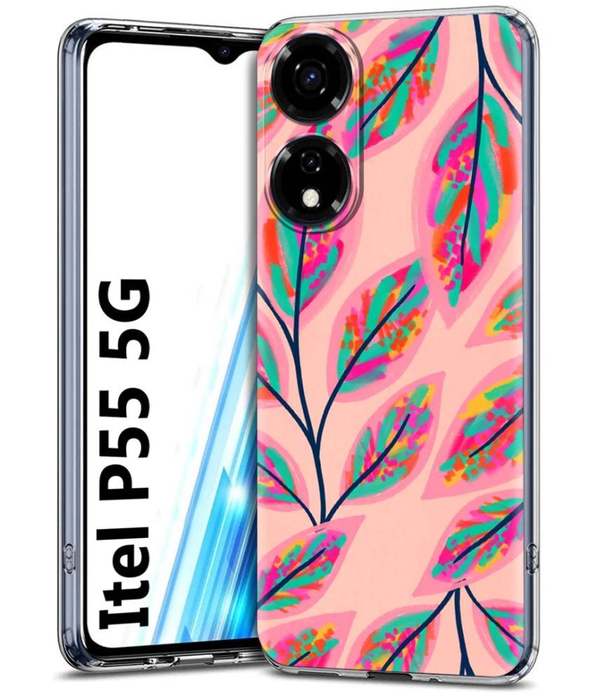     			Fashionury Multicolor Printed Back Cover Silicon Compatible For Itel P55 5G ( Pack of 1 )