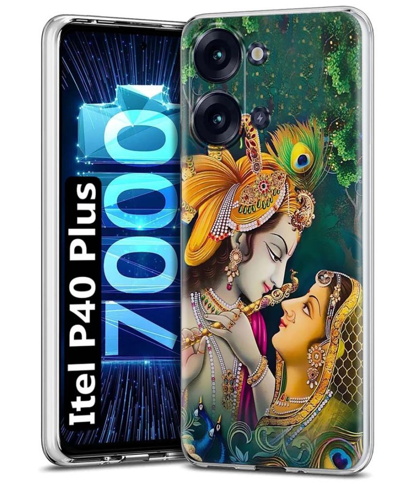     			Fashionury Multicolor Printed Back Cover Silicon Compatible For Itel P40 Plus ( Pack of 1 )